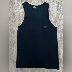 Dolce & Gabbana D&G Embroidered Black Crewneck Tank Top Size M
